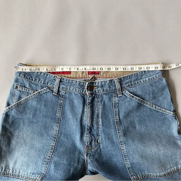 Y2K Baggy Tommy Hilfiger Red Label Carpenter Cut Denim Jeans Men’s Size 36 Waist - Picture 6 of 10